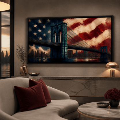 Patriotic Steel Span Canvas Wall Art