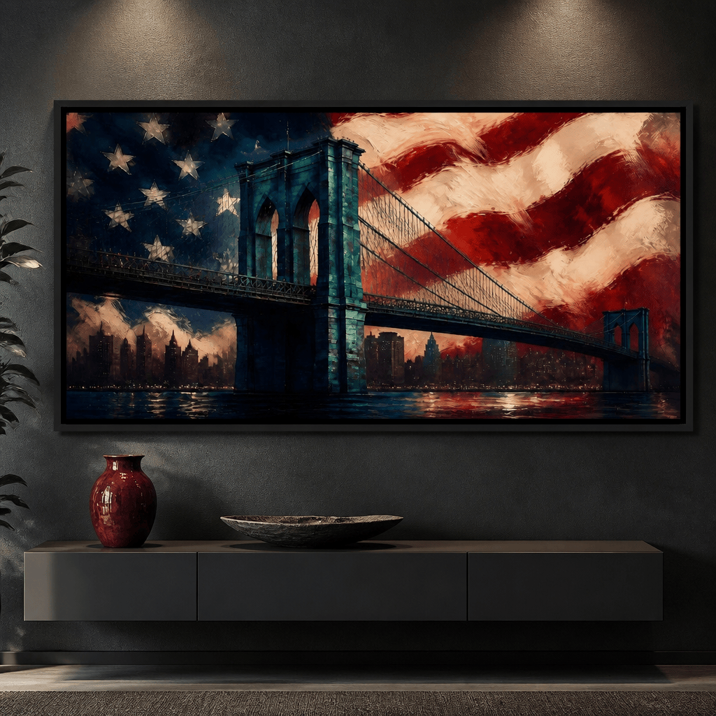 Patriotic Steel Span Canvas Wall Art