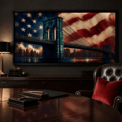 Patriotic Steel Span Canvas Wall Art