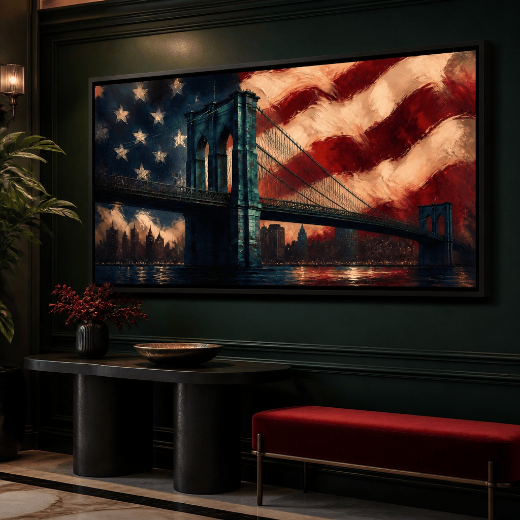Patriotic Steel Span Canvas Wall Art