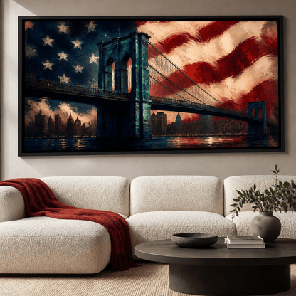 Patriotic Steel Span Canvas Wall Art