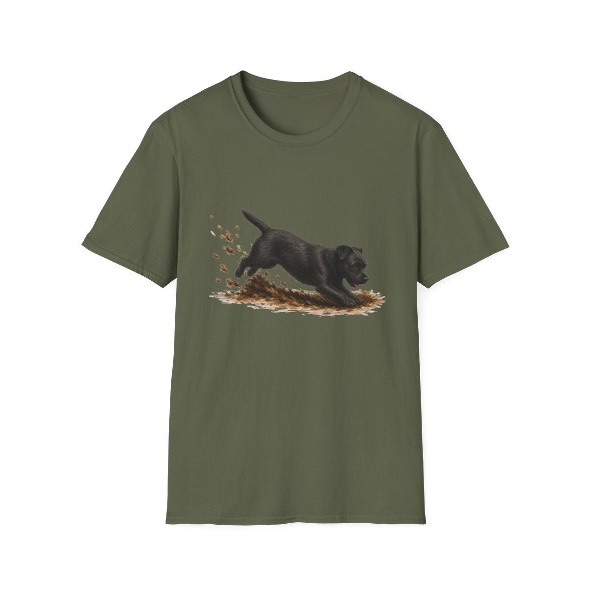 Patterdale Terrier Excavating Mode On Tee