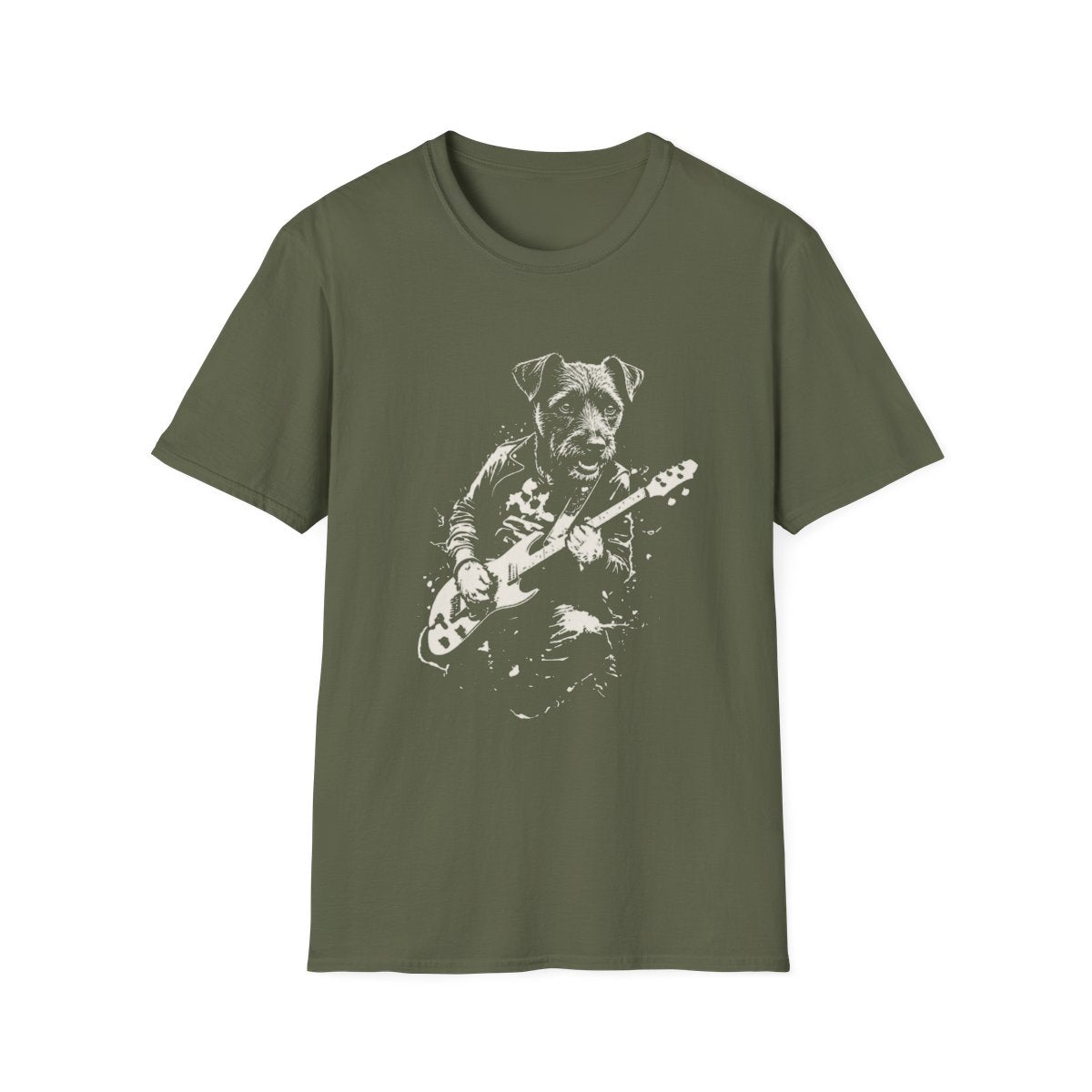 Patterdale Terrier Rocking Guitar Tee