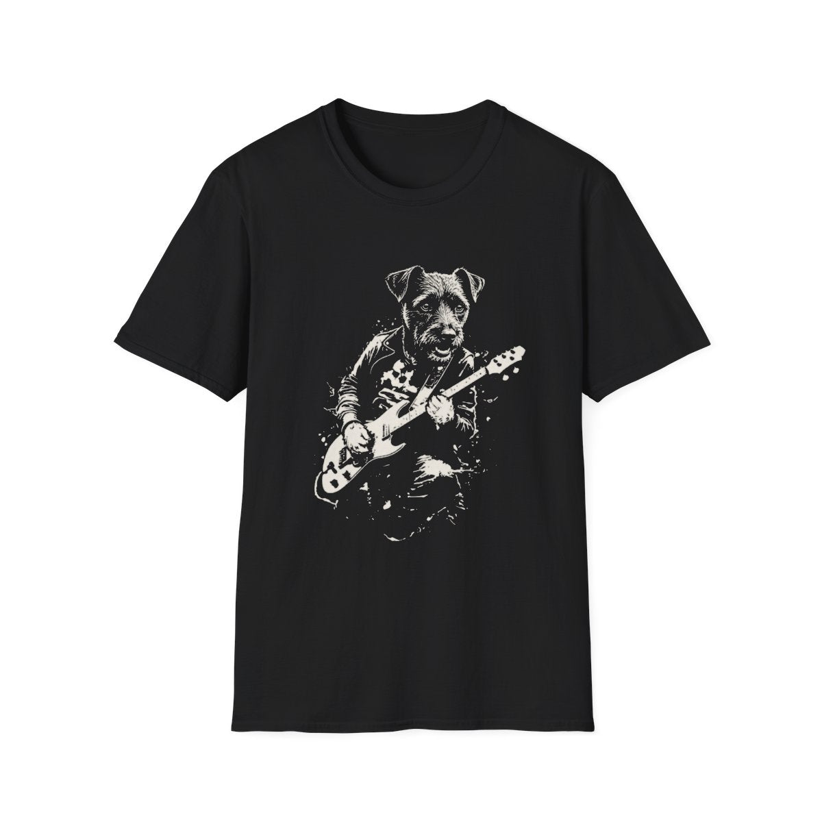 Patterdale Terrier Rocking Guitar Tee