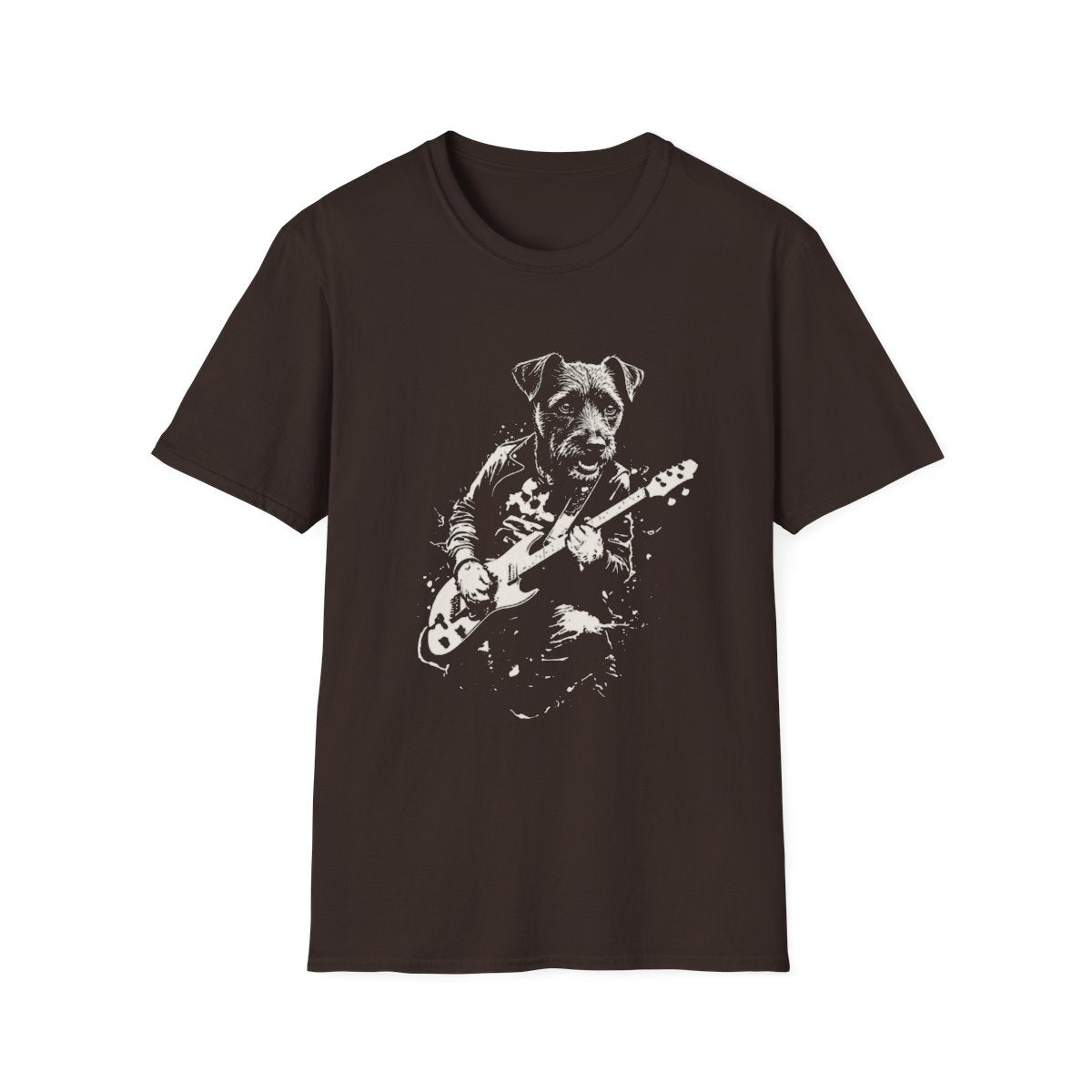 Patterdale Terrier Rocking Guitar Tee