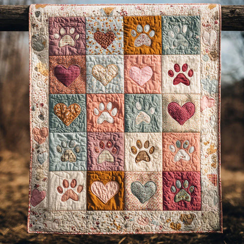 Paw Club Quilt Blanket - Quilted Blanket by Wild and Way