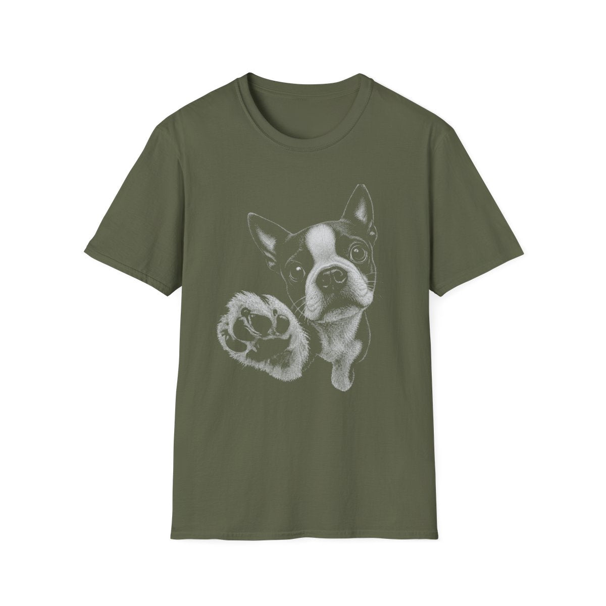 Paw Reach Boston Terrier Tee