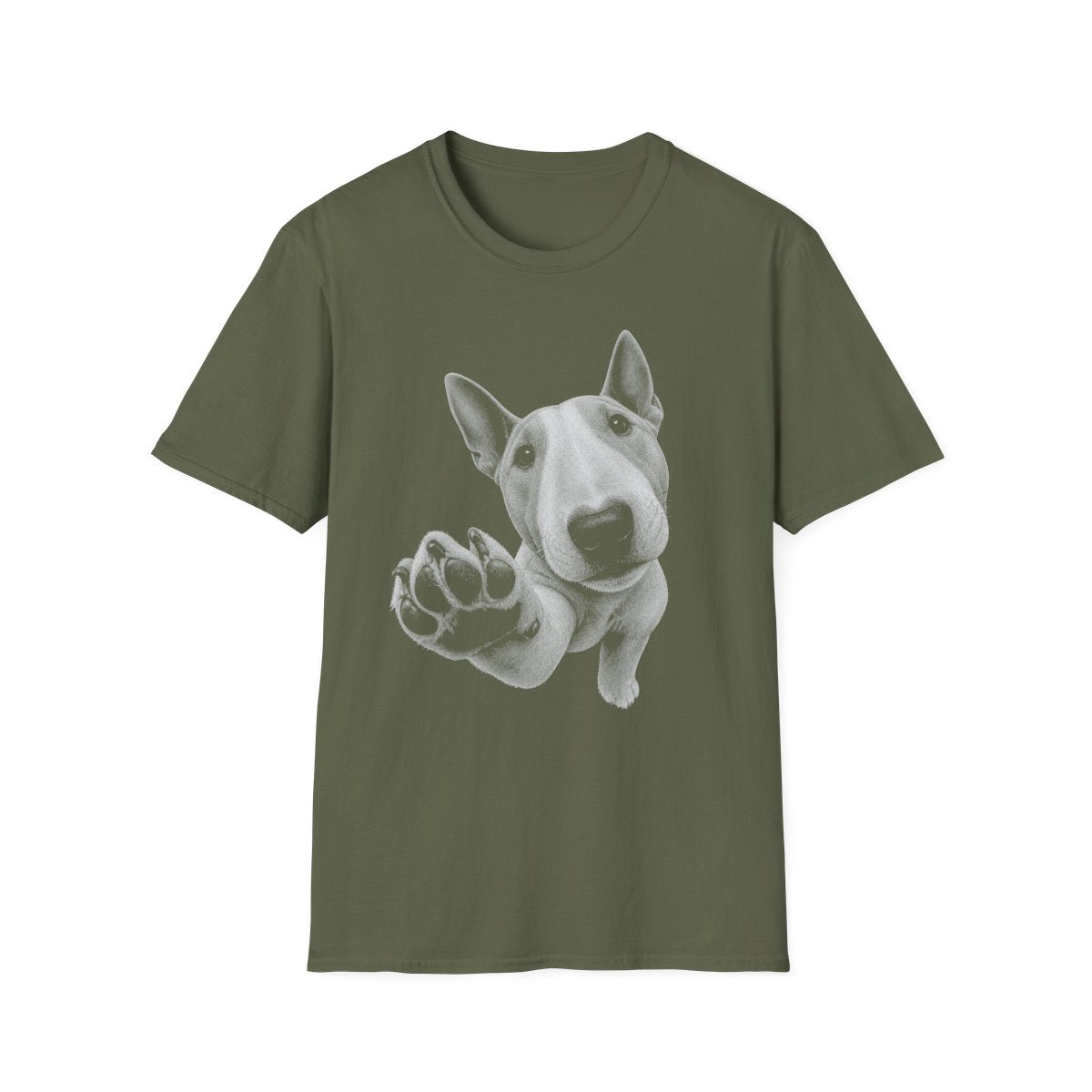 Paw Reach Bull Terrier Tee