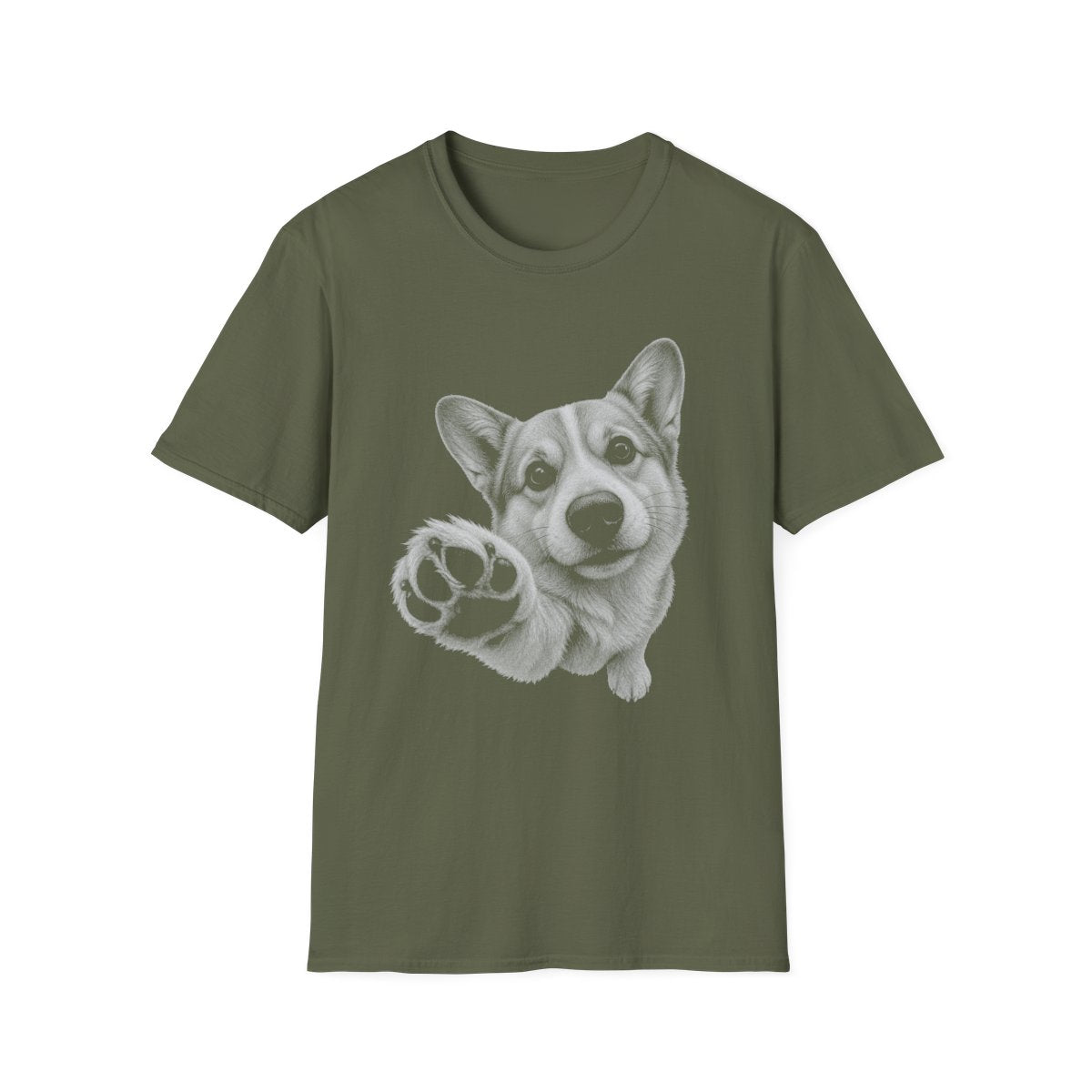 Paw Reach Corgi Tee