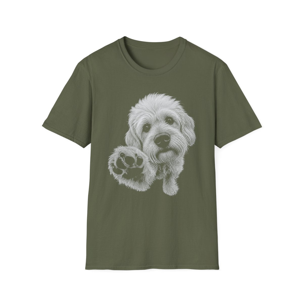 Paw Reach Dandie Dinmont Terrier Tee