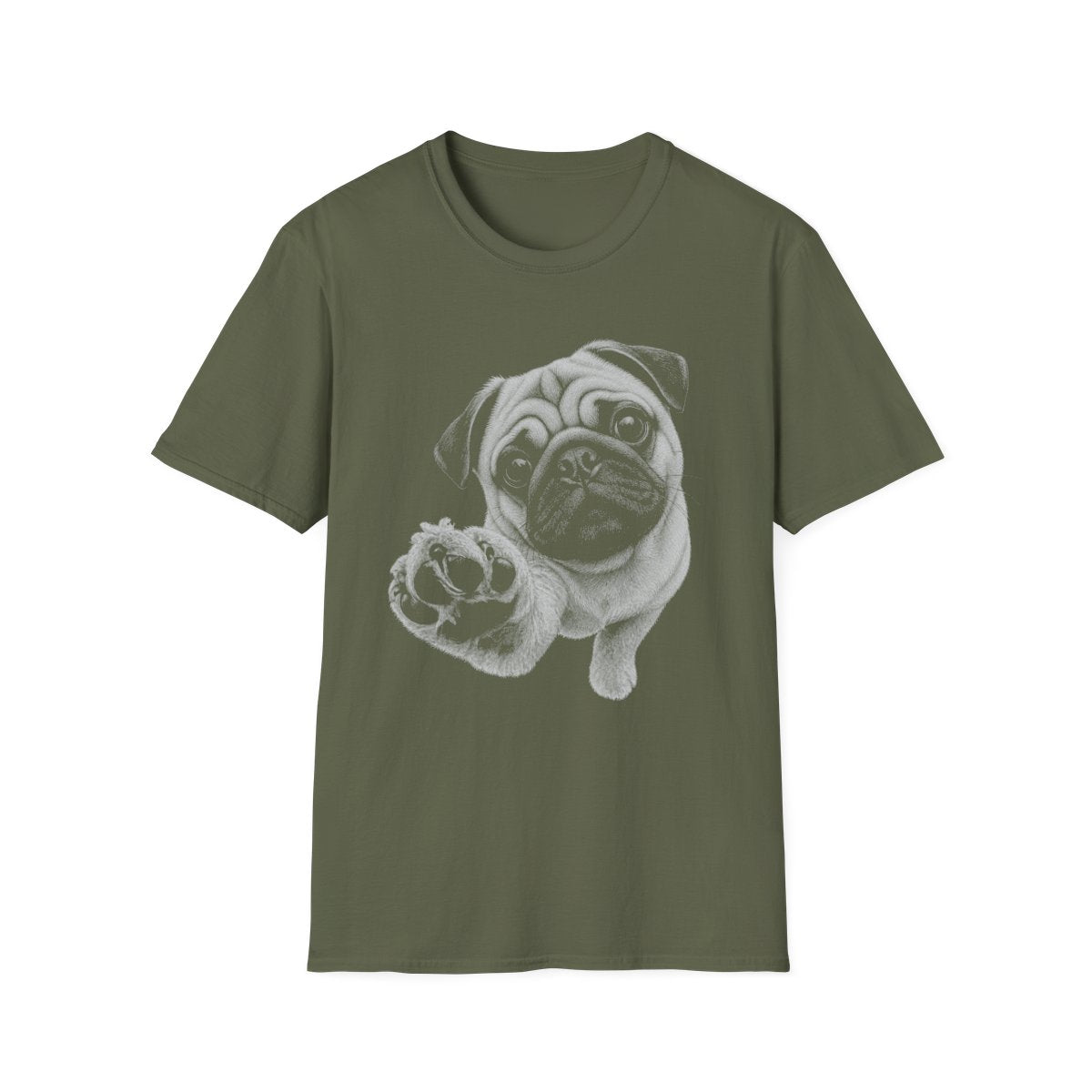 Paw Reach Pug Tee