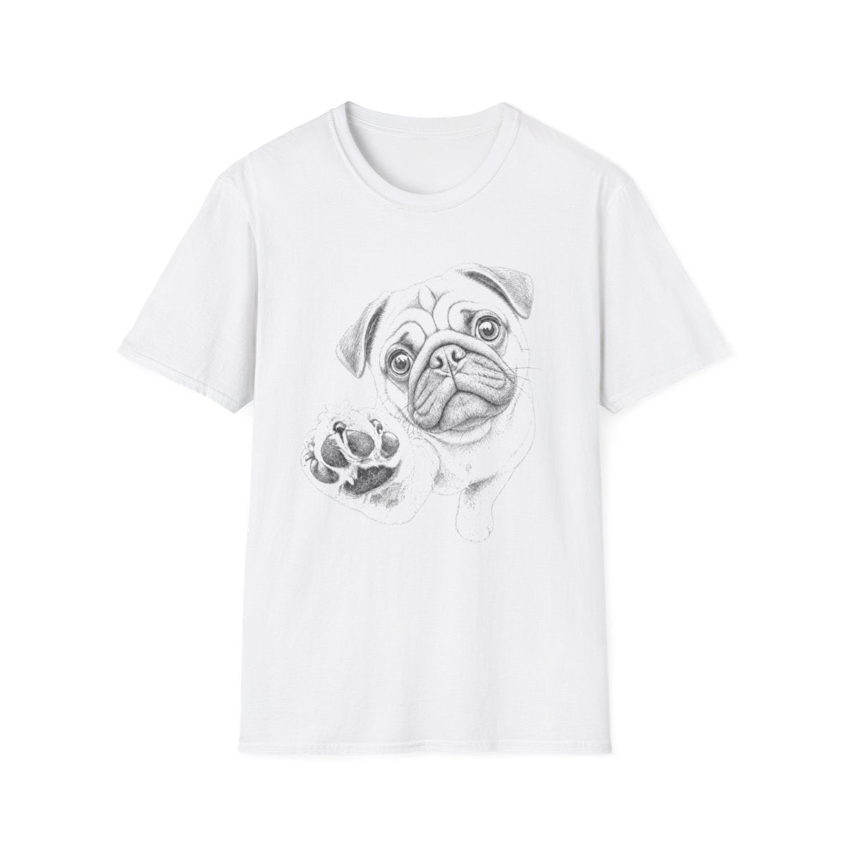 Paw Reach Pug Tee