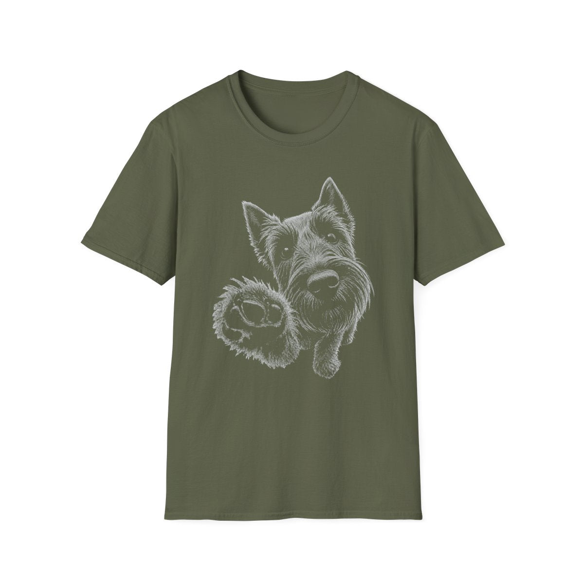 Paw Reach Scottish Terrier Tee