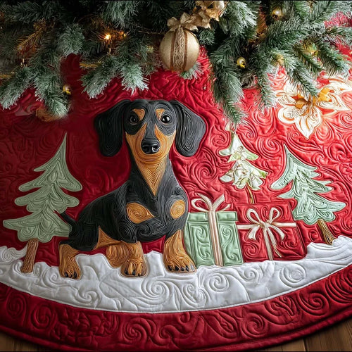 Pawlish and Charm Christmas Quilted Tree Skirt