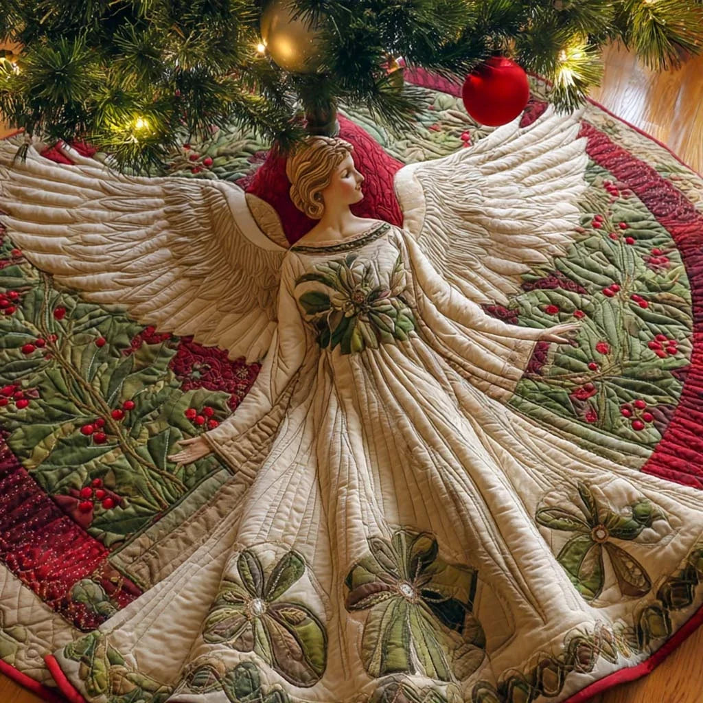 Peaceful Blessing Quilted Tree Skirt