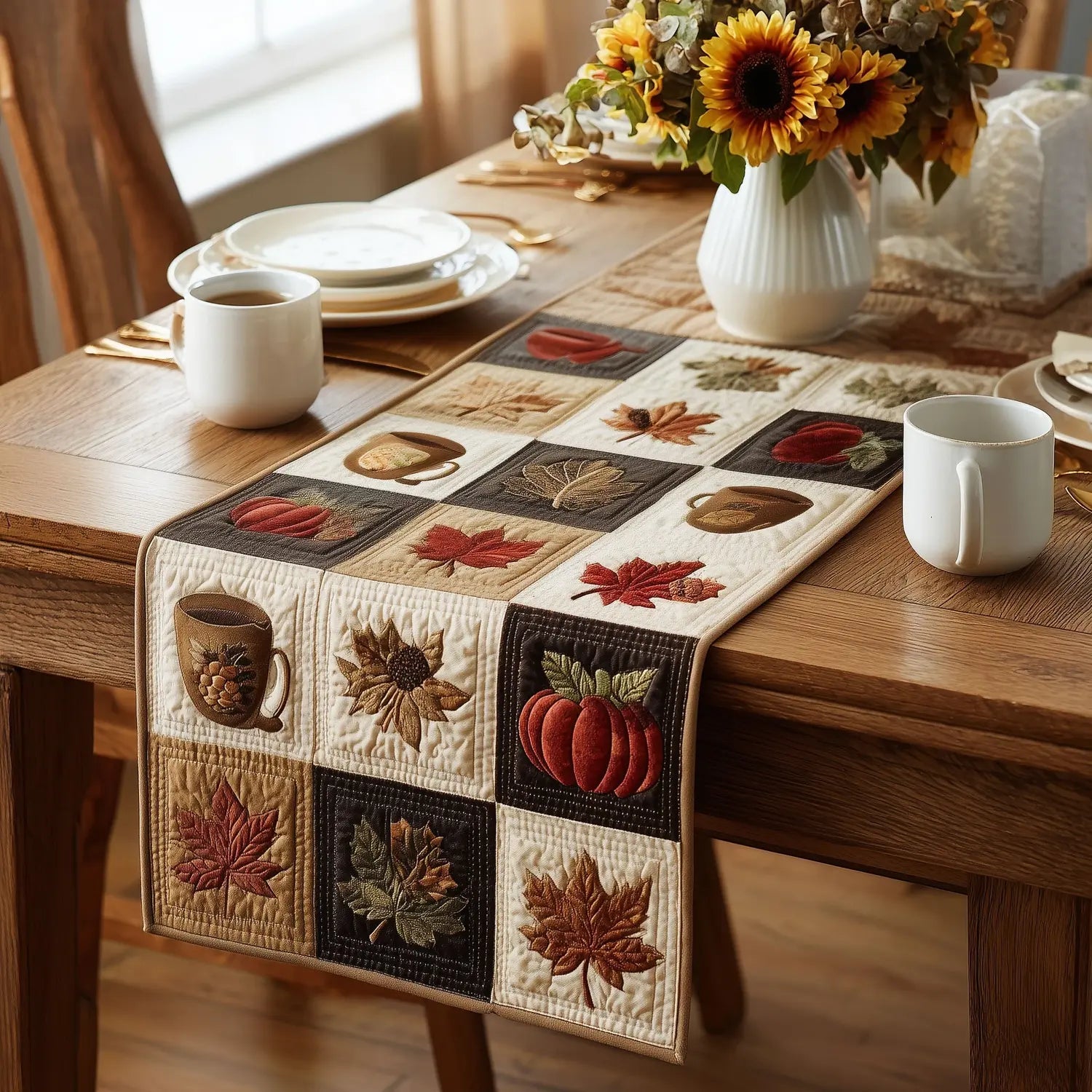 Peaceful Charm Quilted Table Runner
