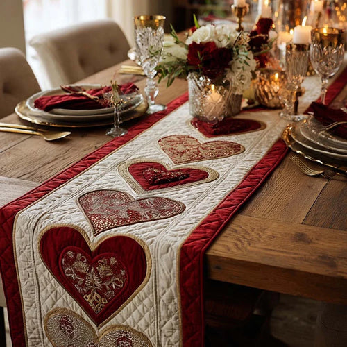 Peaceful Love Quilted Table Runner