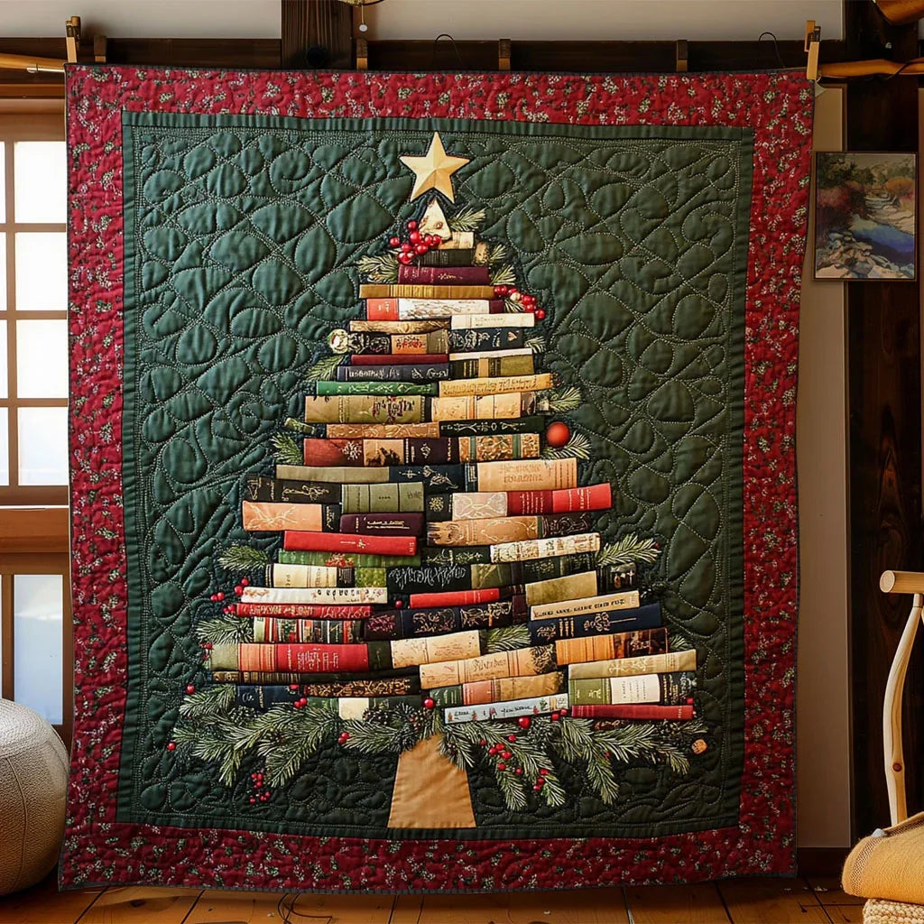 Peaceful Page Book Quilt Blanket