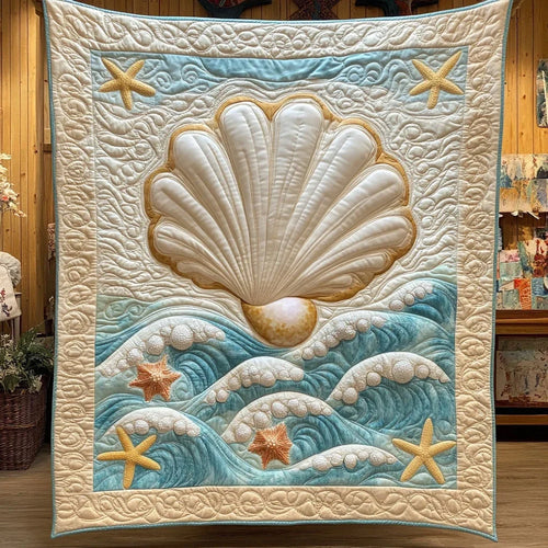 Pearl Of Serenity Quilt Blanket
