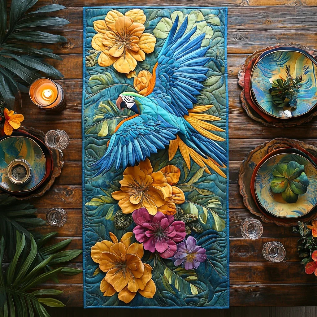 Peck of Color Quilted Table Runner