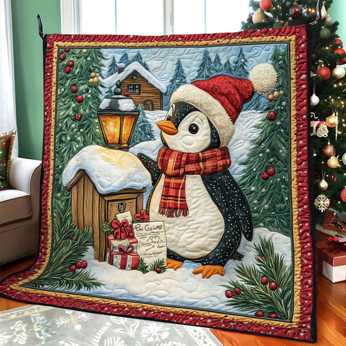 Penguin Charm Quilt Blanket