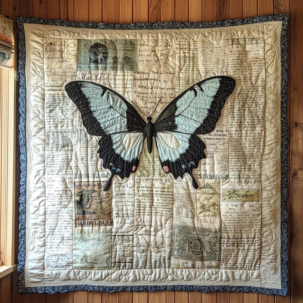 Perched On Paper Quilt Blanket