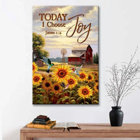 today i choose joy american farm james 1 2 wall art canvas (view 4)