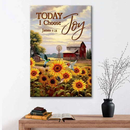 today i choose joy american farm james 1 2 wall art canvas (view 4)