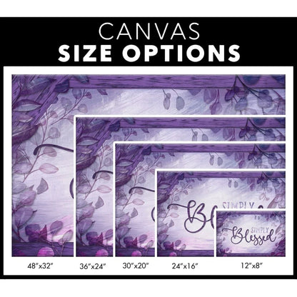 rustic simply blessed canvas wall art christian wall decor (Landscape) (view 5)