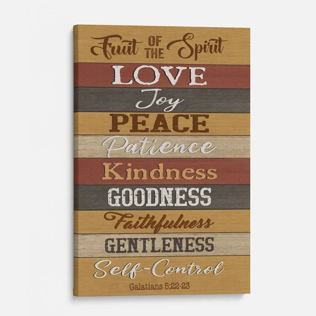 galatians 5 22 23 fruit of the spirit canvas print (view 7)