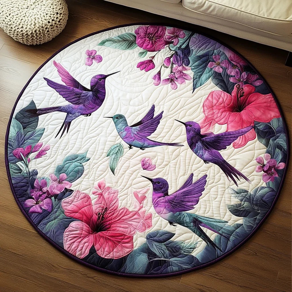 Petal Dance Quilted Round Mat