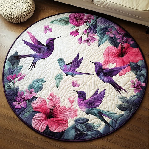 Petal Dance Quilted Round Mat