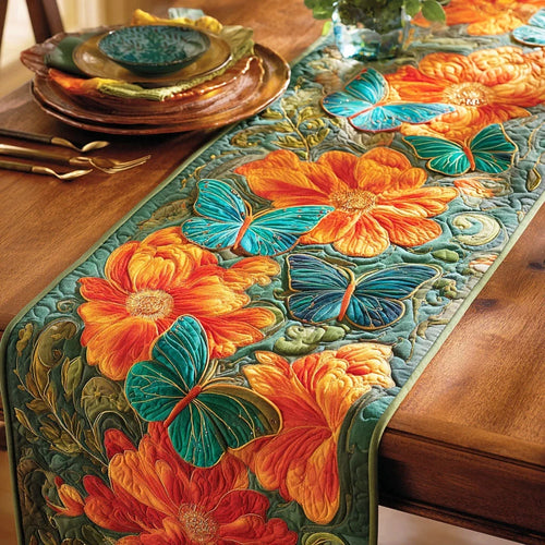 Petal Dance Quilted Table Runner