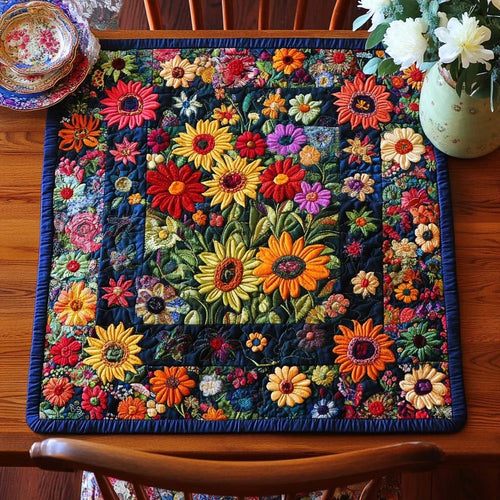 Petal Dance Quilted Table Topper