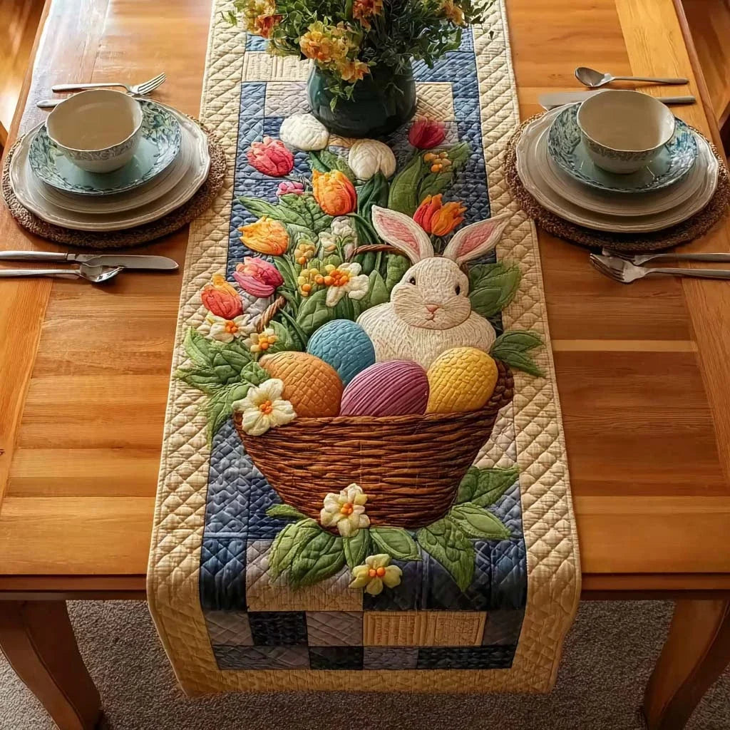Petal Easter Quilted Table Runner