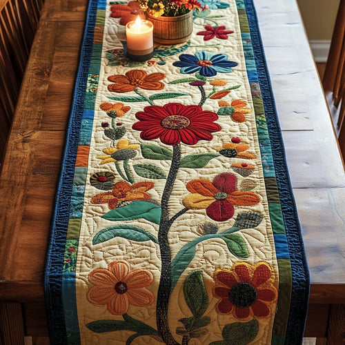 Petal Magic Quilted Table Runner