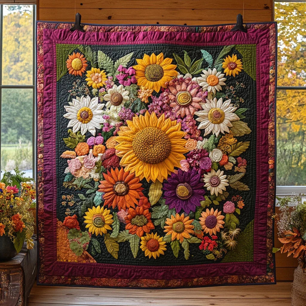 Petal Meadow Quilt Blanket