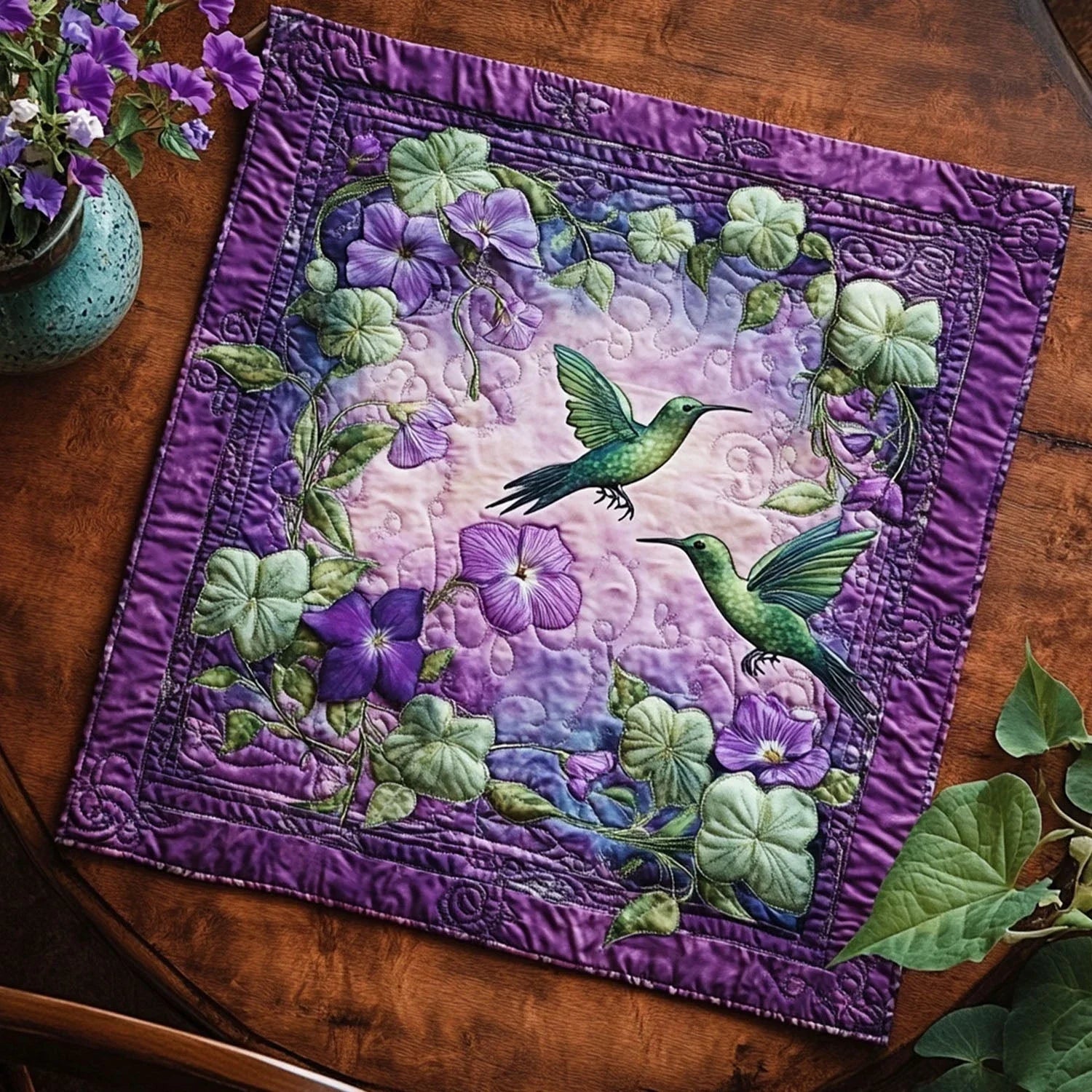 Petal Sipper Quilted Table Topper