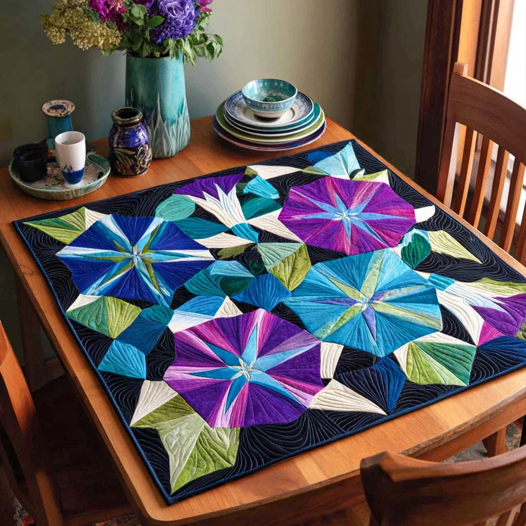 Petal Sunrise Quilted Table Topper