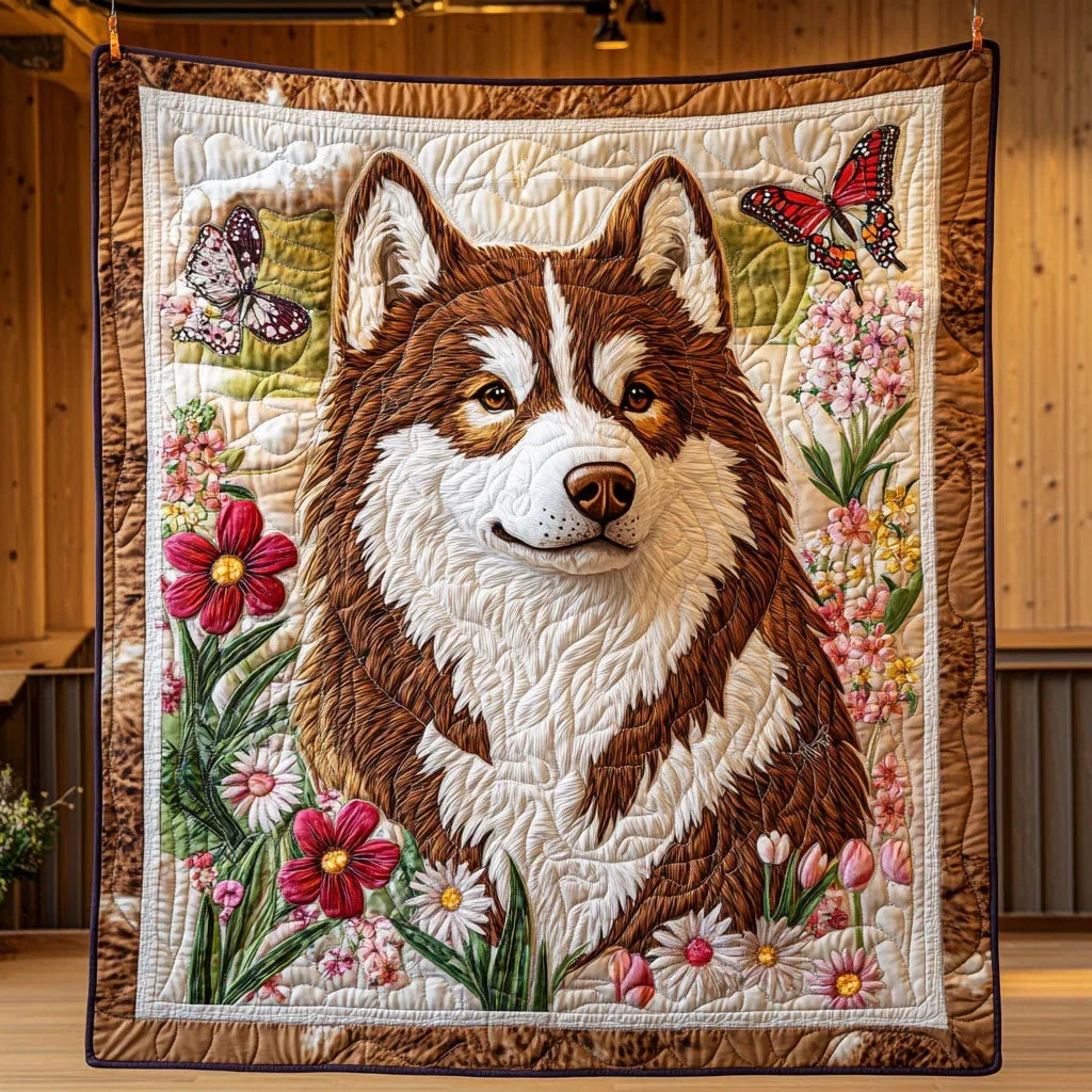 Petals And Paws Quilt Blanket