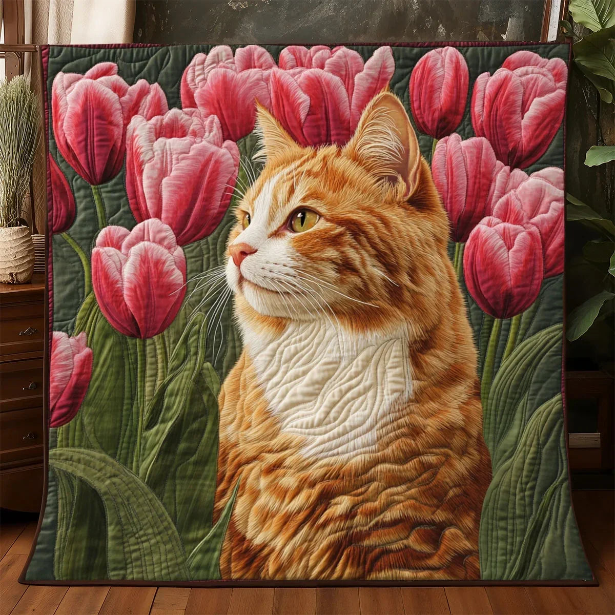 Petals And Paws Quilt Blanket