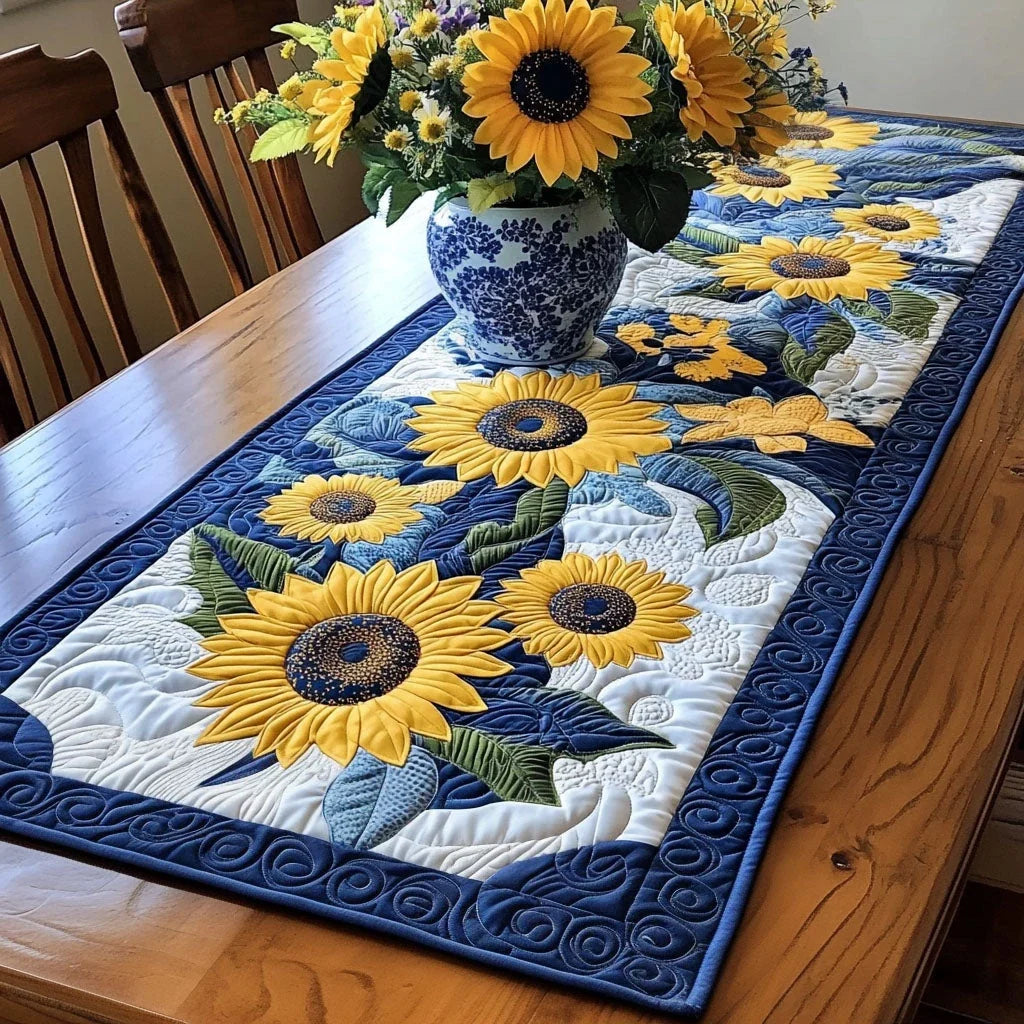 Petalscape Quilted Table Runner