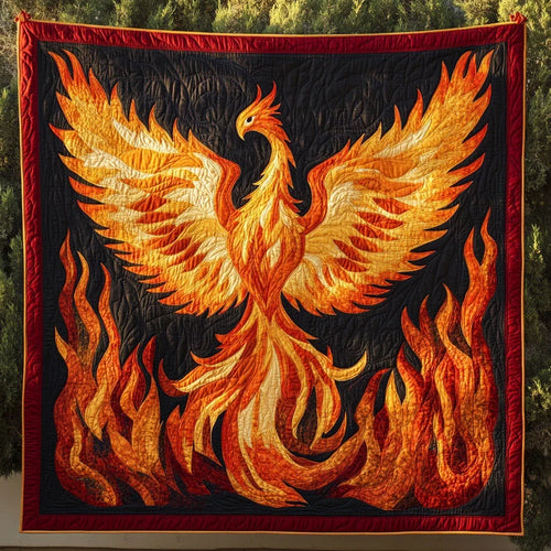 Phoenix Flame Quilt Blanket