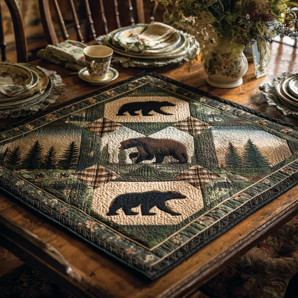 Pine Hollow Prowler Quilted Table Topper