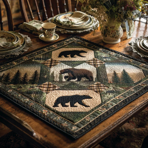 Pine Hollow Prowler Quilted Table Topper