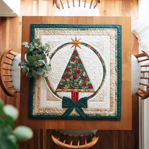 Pine Wrap Quilted Table Topper