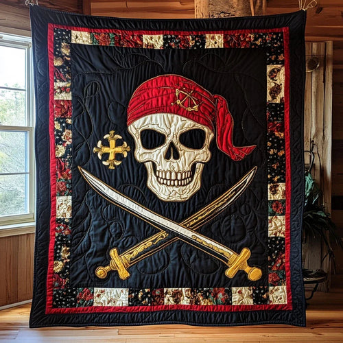 Pirate Charming Quilt Blanket
