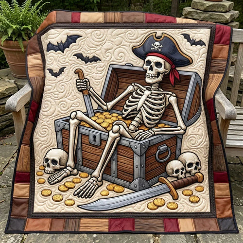 Pirate's Last Treasure Quilt Blanket