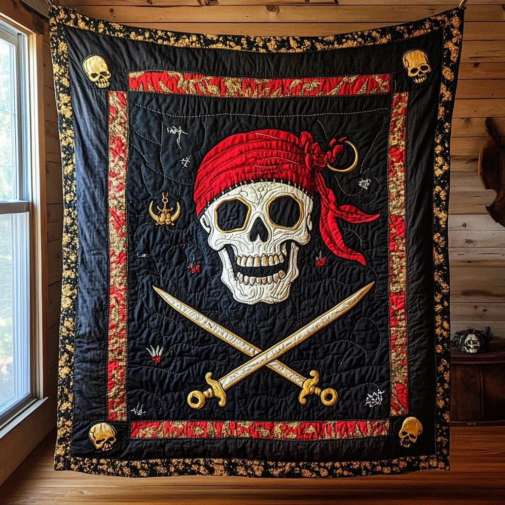 Pirate Smile Quilt Blanket