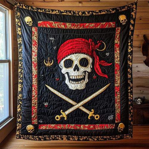 Pirate Smile Quilt Blanket